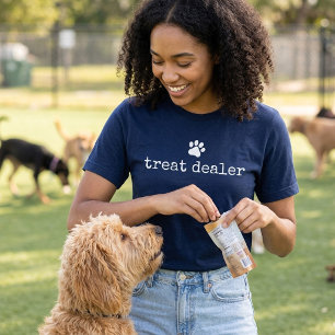 Camiseta Comerciante de Petiscos para Cães Humor Divertido