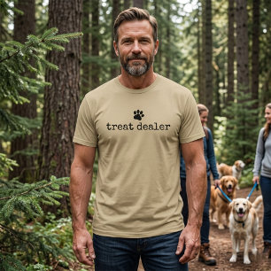 Camiseta Comerciante de Petiscos para Cães Humor Engraçado