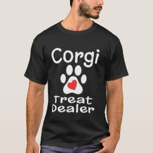 Camiseta Comerciante de Petiscos para Corgi Impressão de Pa