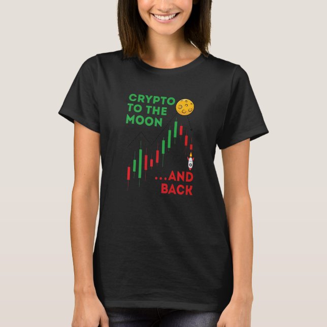 Camiseta Comerciante Investidor de Criptomoedas Crash Para  (Frente)