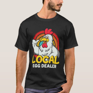 Camiseta Comerciante Local de Ovos Fazenda de Frangos Agr