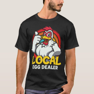 Camiseta Comerciante Local de Ovos Fazenda de Frangos Faz