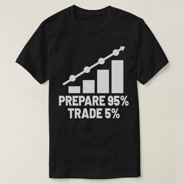 Camiseta Comerciante no mercado de ações Forex Trader Inves (Frente do Design)