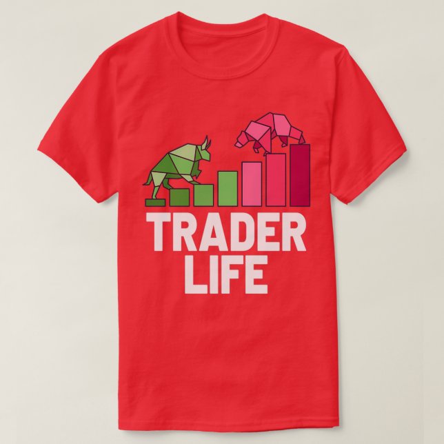 Camiseta Comerciante no mercado de ações Forex Trader Inves (Frente do Design)