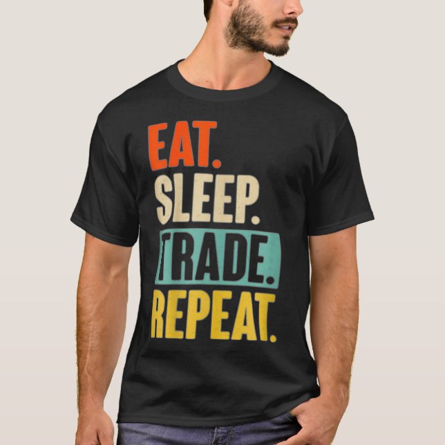 Camiseta Comerciante Repetitivo de Bolsa de Valores de Sono (Frente)