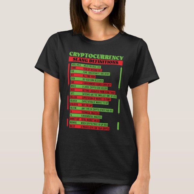 Camiseta Comércio de Blockchain de Criptomoeda Finanças Cri (Frente)