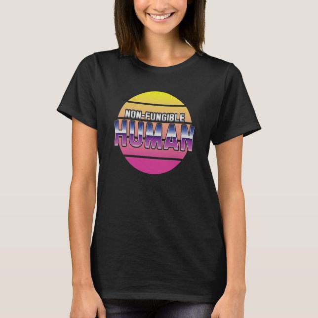 Camiseta Comércio de cadeia de bloqueio da criptomoeda huma (Frente)