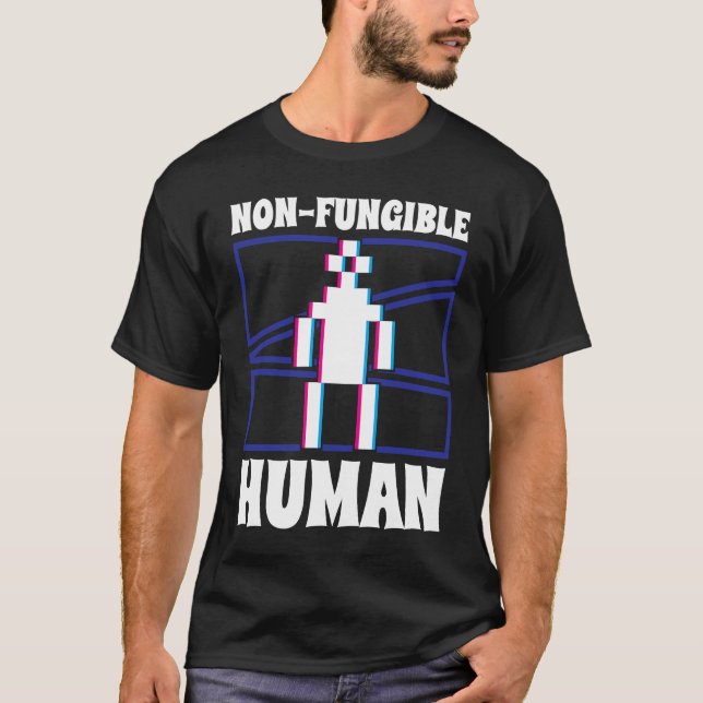 Camiseta Comércio de cadeia de bloqueio da criptomoeda huma (Frente)