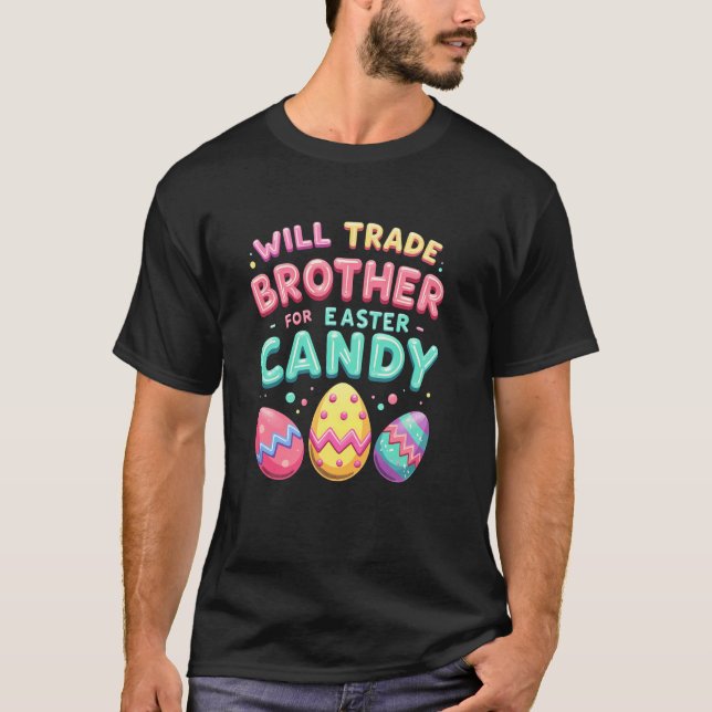 Camiseta Comércio Fraterno Páscoa 2025 Loucura de Doces (Frente)