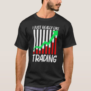Camiseta Comércio legal Para Homens Mercado De Bolsa De Val