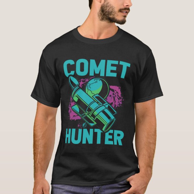 Camiseta Comet Hunter I Astronomy (Frente)
