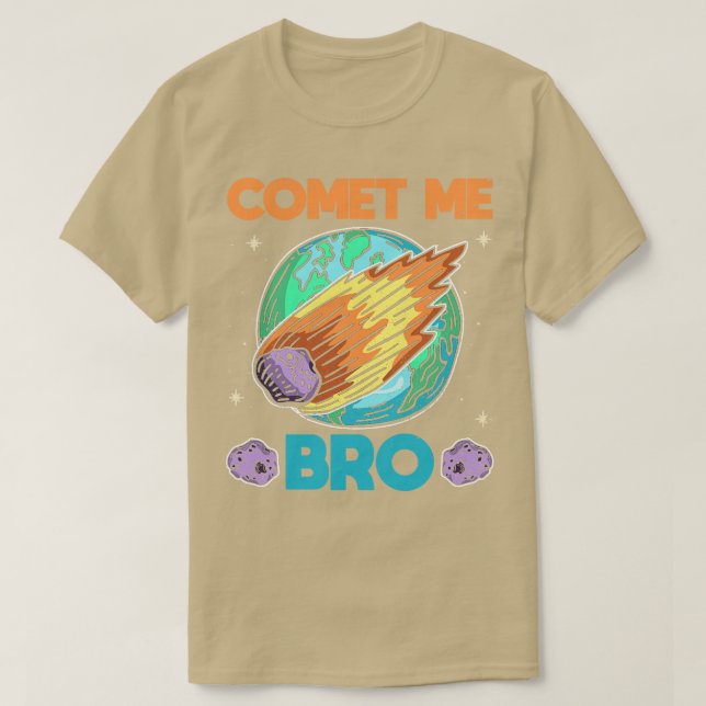 Camiseta Comet Me Bro Asteroide Solar System Planet (Frente do Design)