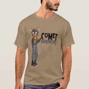 Camiseta Comet Papais noeis Reindeer O Aviador