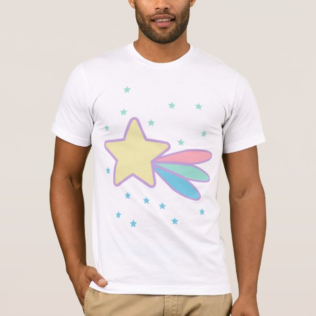 Camiseta Cometa Estrela Cadente Fofa (Frente)