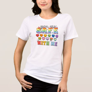 Camiseta Comfort Colors Você Está Seguro Comigo, F