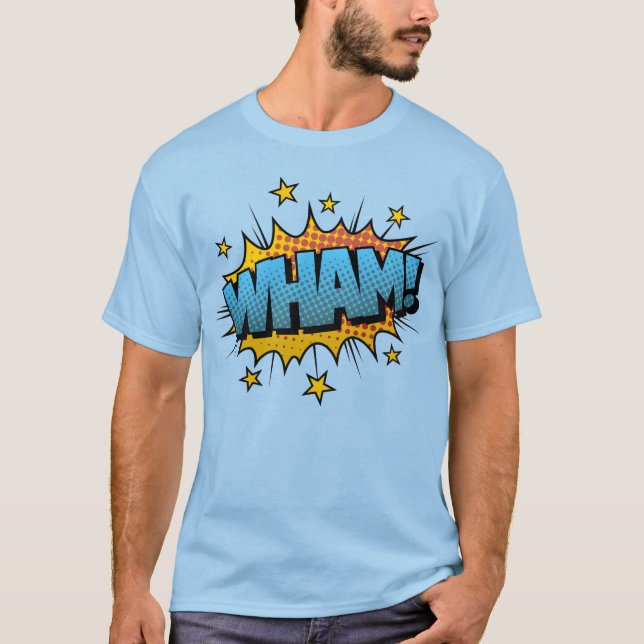 Camiseta Comic Book Art Wham Bubble (Frente)