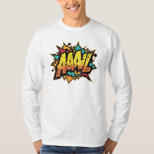 Camiseta "Comic Book Burst: AAAL! Pop Art