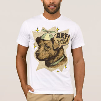 Camiseta Comic book dog puppy propeller hat custom wording
