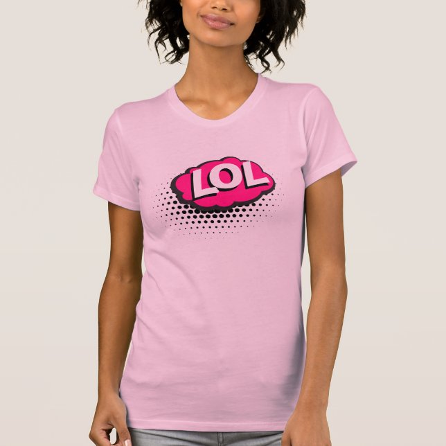 Camiseta Comic Book LOL Text Bubble  (Frente)