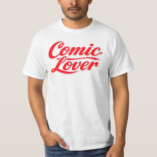 Camiseta Comic Book Lover Bold Design 1 (Frente)