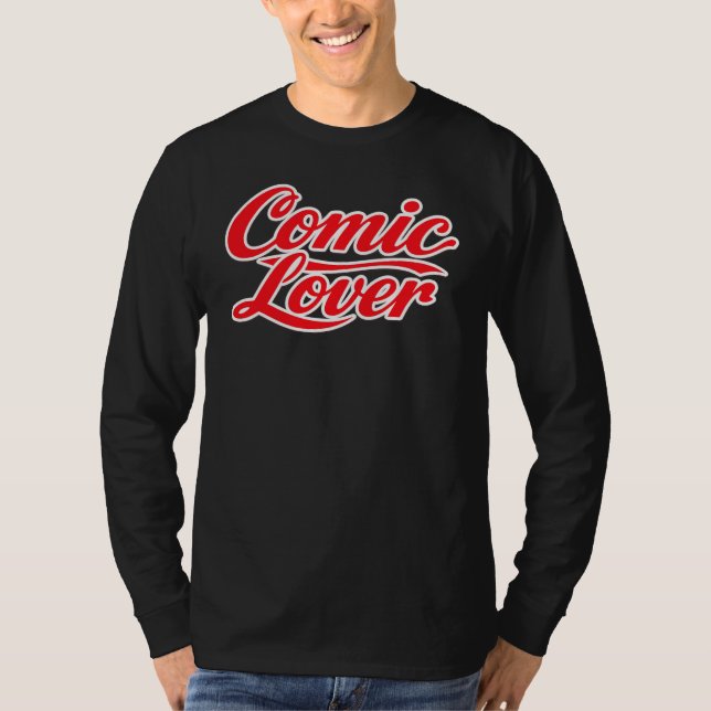 Camiseta Comic Book Lover Bold Design 3 (Frente)
