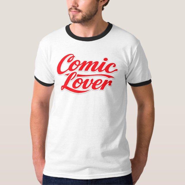 Camiseta Comic Book Lover Bold Design 5 (Frente)