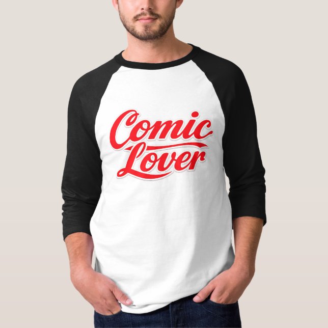 Camiseta Comic Book Lover Bold Design 6 (Frente)