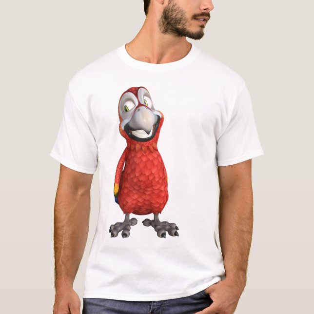 Camiseta comic de papagaio (Frente)