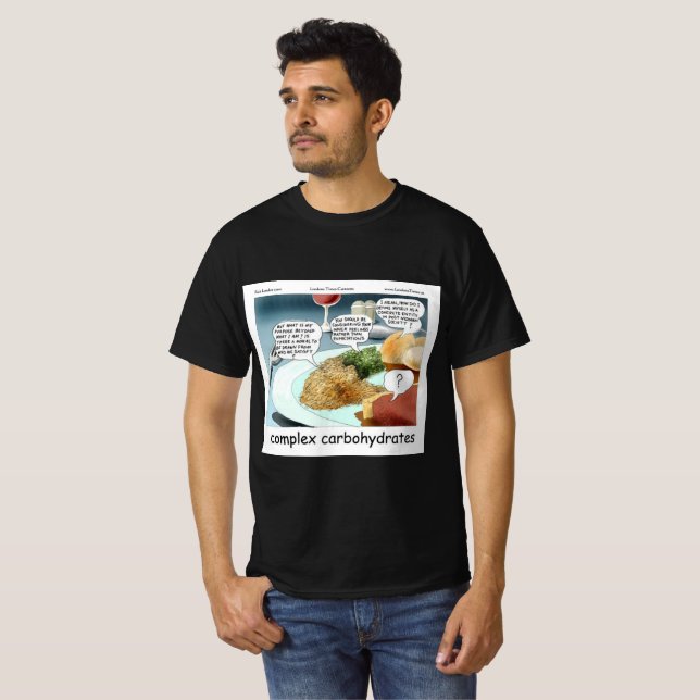 Camiseta Comic. Foodie Foodie Complex Carboidratos (Frente Completa)