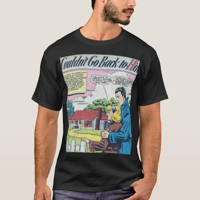 Camiseta Comic Romântico 1950 (Frente)