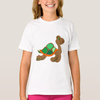 Camiseta comic turtle green brown