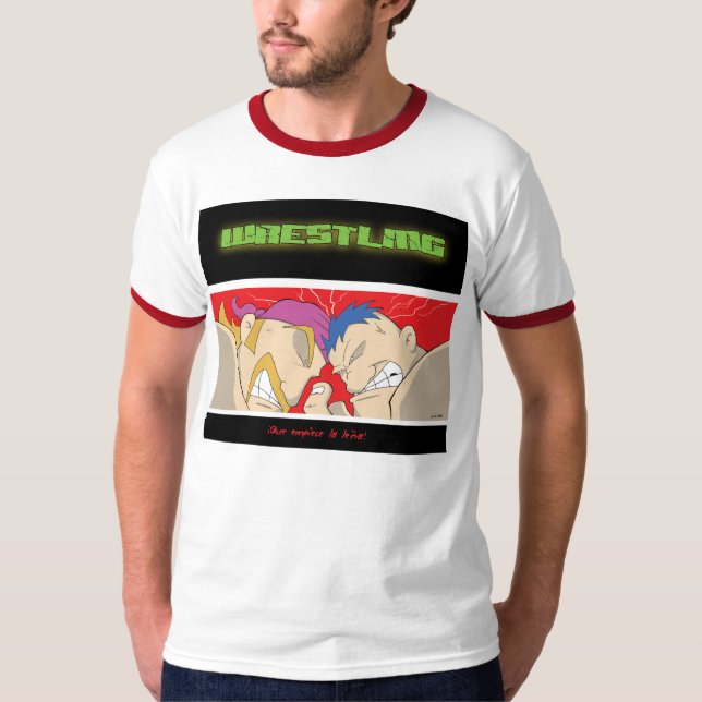 Camiseta Comic Wrestling T-Shirt (Frente)