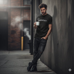 Camiseta Cômica de Citação de Humor Irritadiço