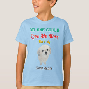 Camiseta Cômico Amor de Cachorrinho Malshi