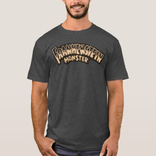 Camiseta Cômico Filme de Terror de Halloween do Frankenstei