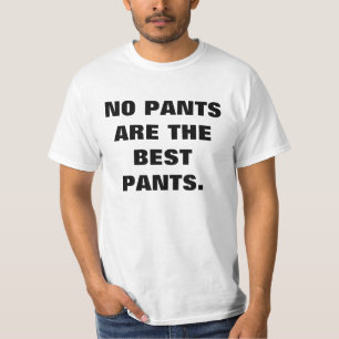 Camiseta Cómico nenhumas calças