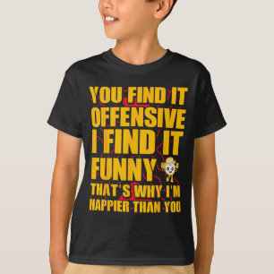 Camiseta Cômico Ofensivo Sarcástico Humor Citação Engraçado