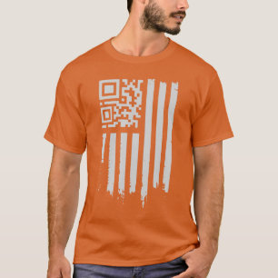 Camiseta Cômico QR Scan Me Presidente 4547 Código Dançante