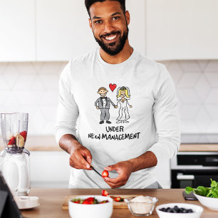 Camiseta Cômico Sob Nova Administração - Recém-Casado Noivo