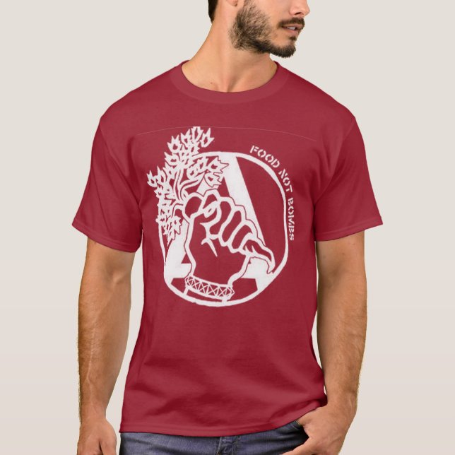 Camiseta Comida Anarquista sem Bombas (Frente)