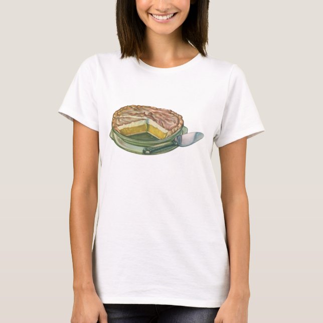 Camiseta Comida Antiga, Torta de Limão com Merengue Sobreme (Frente)