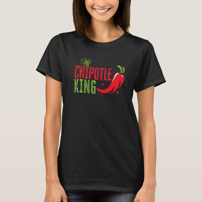 Camiseta Comida Apimentada Sabor Chili Rei Chipotle (Frente)