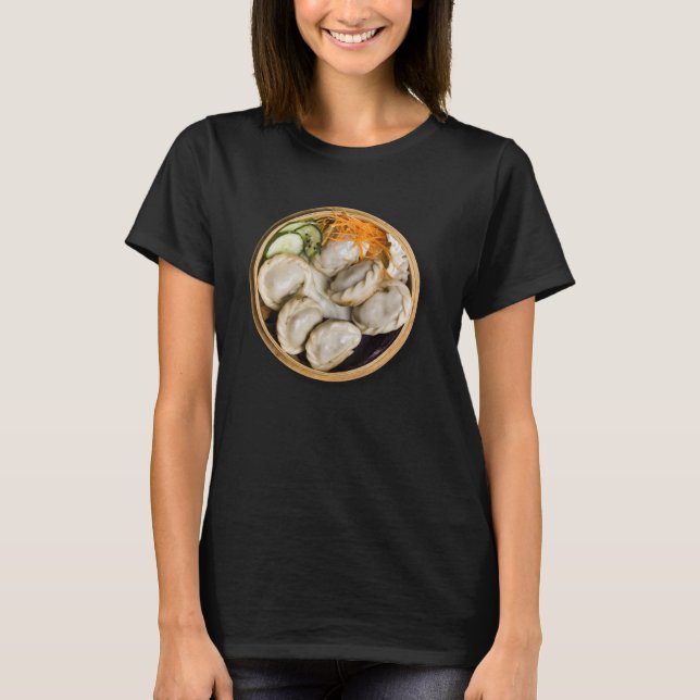 Camiseta Comida asiática de Jiaozi Gyoza no Halloween de úl (Frente)
