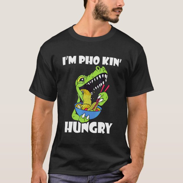 Camiseta Comida Asiática Faminto Punimento Comida Dragão Ph (Frente)