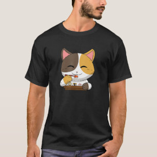 Camiseta Comida Asiática Japonesa Sushi Suhsi Cat Pets Ca