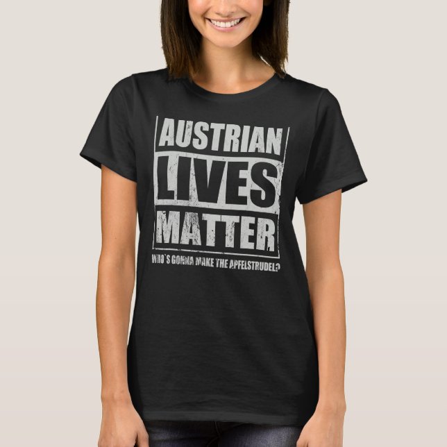 Camiseta Comida Austríaca Apfelstrudel Apple Strudel (Frente)