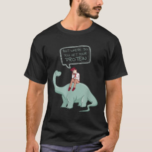 Camiseta Comida Bruta Engraçada Vegan T Shirt Mas Onde Você