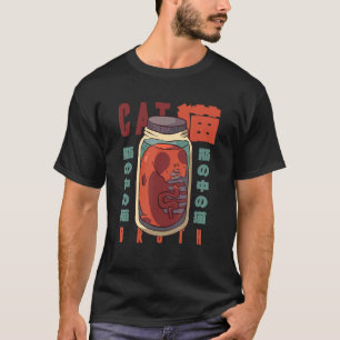 Camiseta Comida Caseira é um Delícia Gato em Potes de Mason