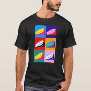 Camiseta Comida Cheddar Queijo de Snack Foodie Pop Queijo