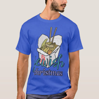 Camiseta Comida chinesa de Natal judeu Hanukkah